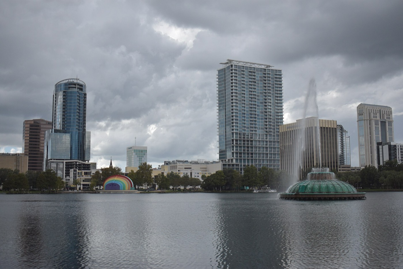 Lake Eola and downtown Orlando
